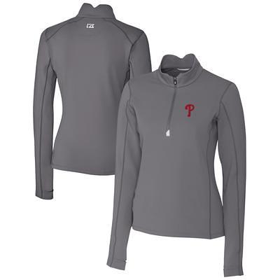 Philadelphia Phillies Cutter & Buck Big & Tall Traverse Camo Print Stretch  Quarter-Zip Pullover Top - Charcoal