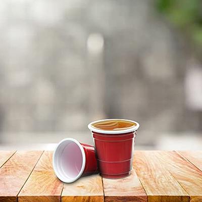 [Case Of] 2 oz. Mini Plastic Shot Glasses - Red Disposable Jello Shot Cups