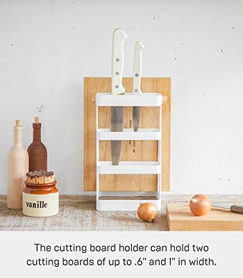 Automatic Cutting Board and Knife Set with Stand, Knife Block Holder, 6  Knife Smart Cleaning Cutting Board with 2 Color Chopping Boards, Smart