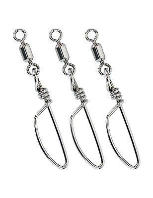 SILANON Fishing Barrel Snap Swivels,Rolling Barrel Swivels with Hanging  Snaps Stainless High Strength Fishing Snap Clip Saltwater Freshwater Swivel  Snap Fishing Tackle Connector - Yahoo Shopping