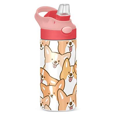 Cute Cat Water Bottle, Jhua Stainless Steel Insulated Water Bottles Vacuum  Travel Coffee Mug for Kids Girls Women Leak-proof Cat Insulated Water