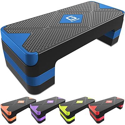  JupiterForce 43 Workout Aerobic Exercise Step Platform,  Adjustable Fitness Stepper with 4 Removable Risers for Home Gym Strength  Training : Sports & Outdoors