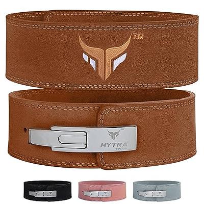 Mytra Fusion Leather Weight lifting power lifting back support belt weight  lifting belt men weight lifting belt women weightlifting belt (Medium,  Brown) - Yahoo Shopping