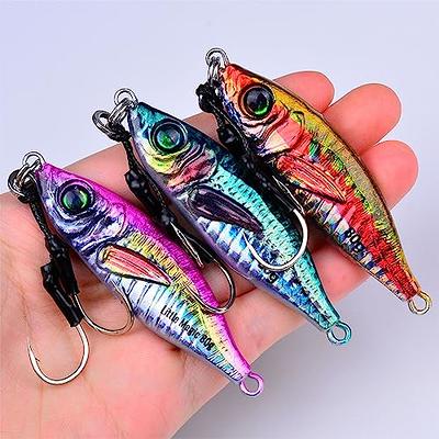  Fall Metal Jigs with Assist Treble Hooks, Speed Fast