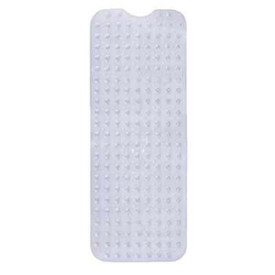 XIYUNTE Bathtub Mat Non Slip, Long Bath Mats for Tub, Anti Slip Shower Mat  with Drain Holes and Suction Cups, Safety Bath Tub Mat for Elderly and