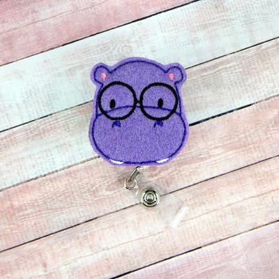 Geeky Hippo Badge Reel, Nurse Teacher Lanyard, Id Clip