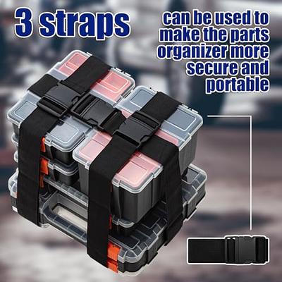 Double Side Tool Box Organizer, Hardware Storage Box, Portable