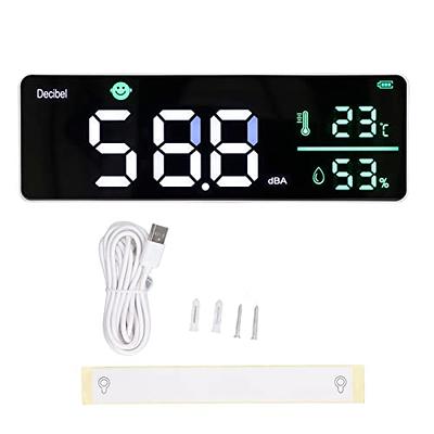 Jumbo Display Temperature and Humidity Meter with Clock