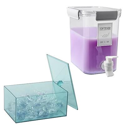 Kigley 2 Pcs Clear Dryer Sheet Holder Acrylic Laundry Pods Container with  Lid Transparent Dryer Sheet Dispenser Laundry Room Organizer Storage Box  for Detergent Fabric Softener Sheets, 2 Size - Yahoo Shopping