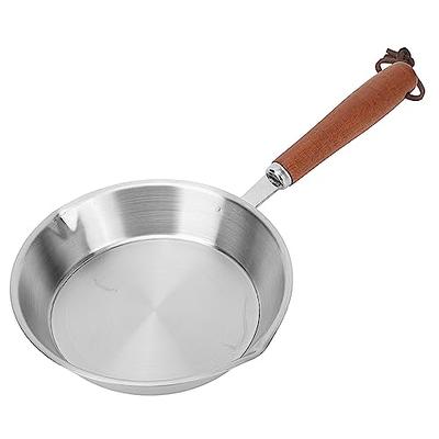 LOLYKITCH Tri-Ply Stainless Steel 10 Inch Non-stick Deep Frying Pan with  Lid,Chef's Pan,Induction Cooking Pan, Sauté Pan with Lid, Dishwasher & Oven