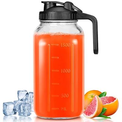 hjn Glass Water Pitcher with Wood Lid Water Carafe with Handle - Fridge  Glass Jug for Hot/Cold Water & Iced Tea Beverage, juice - Yahoo Shopping