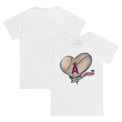 Lids Los Angeles Angels Tiny Turnip Women's Baseball Cross Bats T-Shirt -  Red