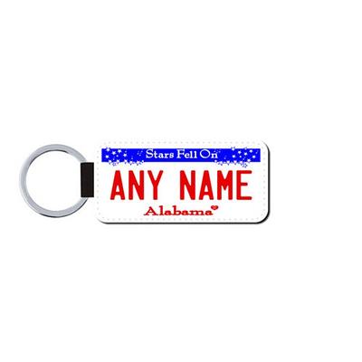 Personalized Louisiana Engraved License Plate Keychain 