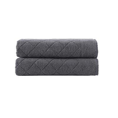 American Soft Linen 4 Piece 100% Turkish Cotton Hand Towel Set - Rockridge Gray