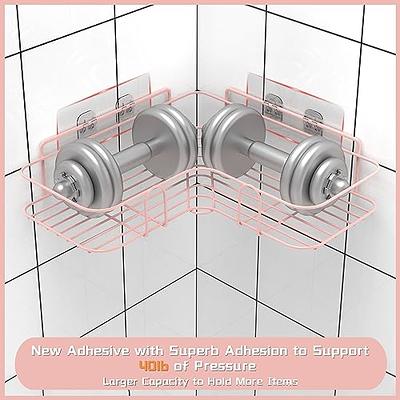 Kitsure Large Shower Caddy - 2 Pack Adhesive Shower Organizer, Drill-F