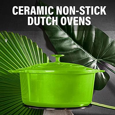 Granitestone Dutch Oven, 5 Quart Ultra Nonstick Enameled Lightweight  Aluminum Dutch Oven Pot with Lid, Round 5 Qt. Stock Pot, Dishwasher & Oven  Safe, Induction Capable, Healthy 100% PFOA Free, Green - Yahoo Shopping