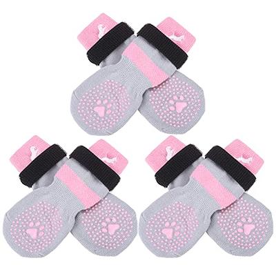 Rypet Double Side Anti-Slip Dog Socks 3 Pairs Dog Grip Socks with  Adjustable Strap Dog Socks for Hardwood Floors Pet Paw Protector for Small  Medium