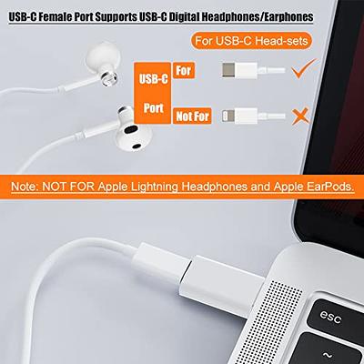  USB C to Lightning Audio Adapter Compatible with iPad Pro  MacBook,USB-C Male to Female Lightning Earphones Converter for iPhone 15  Pro Max / 15 Pro / 15 Plus / 15,Not Support Charging : Electronics