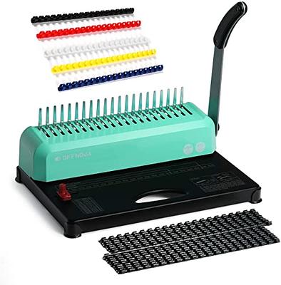 Fellowes Binding Machine for School Office Use - Lyra 21-Hole, 300 Sheet  Manual Comb Binder - 3-in-1 Binding Centre with Built-in Stapler and Hole  Puncher Can Staple and Hole Punch 30 Sheets 