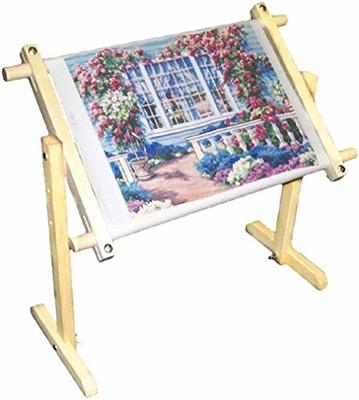 Adjustable Wooden Embroidery Stand Cross Stitch Holder Frame Rack Floor  Stand