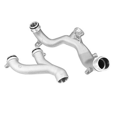 X AUTOHAUX 1 Set Aluminum Thermostat Top Crossover Hose Coolant