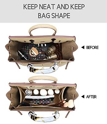 LEXSION Purse Organizer Insert for Handbags, Felt Bag Organizer for Birkin  25, Tote Bag Organizer Insert 8033 Beige Small - Yahoo Shopping