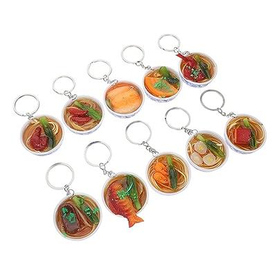 EXCEART 10pcs Key Chain Food Keychain Miniture Decoration Keychain for  Backpack Hanging Decoration Instant Noodle Keychain Mini Food Keychain Bag  Hanging Pendant Kitchen Key Chain Car - Yahoo Shopping