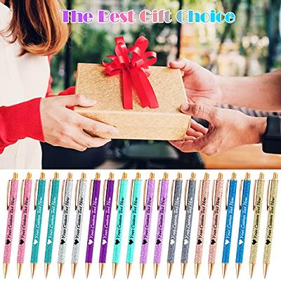 STREADVE Glitter Pens Personalized Custom Pen with Name Logo Imprinted Pen,  Customized Sparkly Bling Pens Personalization Gift for Women Girl Wedding