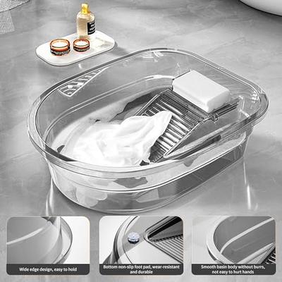 Cleaning Basin Hand Washing Clothes Basin Non-Slip Wash Tub with