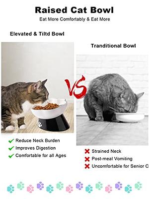 Elevated Cat Bowls, Bowls With Stand, Raised Cat Food Kitten Bowl, Ceramic  Best - Yahoo Shopping