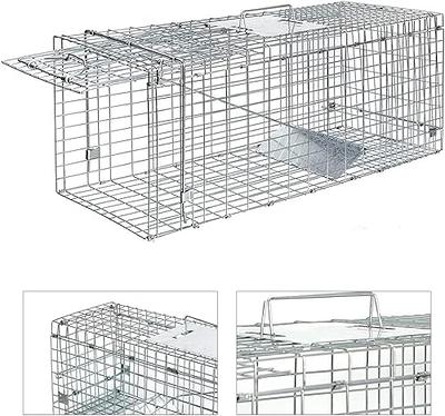 Cisvio 2-Piece Reusable Humane Mouse Trap Live Catch and Release Mouse Cage Animal Pest Rodent Hamster Capture Trap