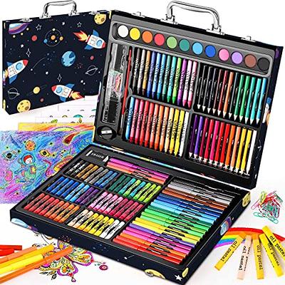 Art Supplies, 240-Piece Art Set Crafts Drawing Kits with Double Sided  Trifold Easel, Includes Sketch Pads, Oil Pastels, Crayons, Colored Pencils