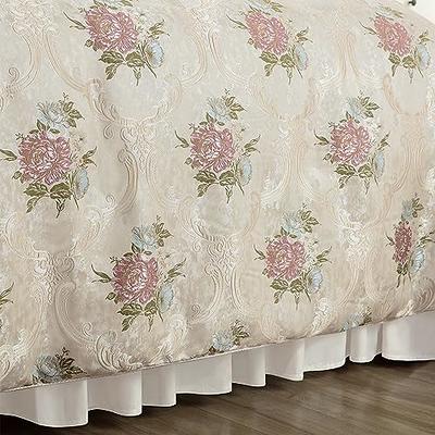 Loom and Mill Jacquard Comforter Set Floral Design, Elegant Princess Style  Comforter Queen Sets for Bedroom, Luxury Bedding Set with Euro Shams