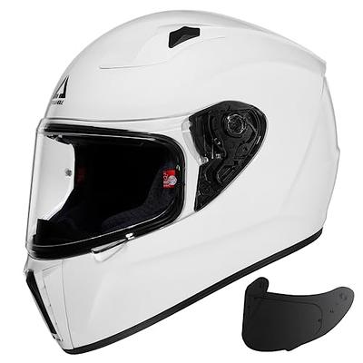 Adult Purple Full Face Helmet with Retractable Sun Visor Typhoon