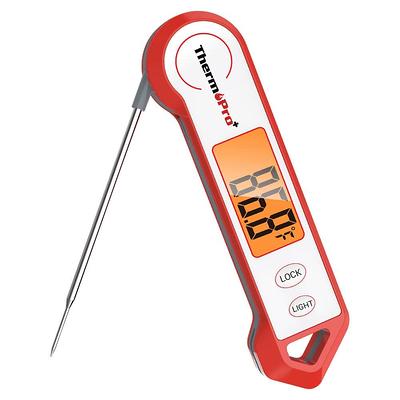 ROUUO Digital Meat Thermometer for for Cooking and Grilling- Waterproof,  Backlight, Magnet，Calibration, Foldable Probe, Digital Food Thermometer,  Instant Read Thermometer for Kitchen - Yahoo Shopping