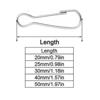 50Pcs Metal Lanyard Hooks, Stainless Steel Lanyard Snap Spring Hooks,  Closures Snap Purse Badge Holder Clasp Clips Silver (20mm/0.79in) - Yahoo  Shopping