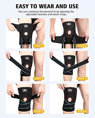 NEENCA Knee Braces for Knee Pain Relief, Compression Knee Sleeves