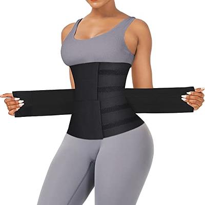 FeelinGirl Waist Trainer Wrap for Women Tummy Control 3 Segmented Sauna  Belt Plus Size Underbust Latex Hourglass Body Shaper Fajas Colombianas  Black - Yahoo Shopping