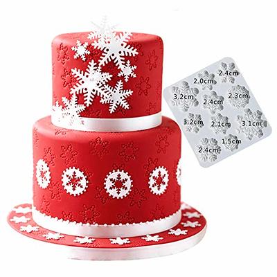 LKDQUTHM Christmas Snowflake Cake Silicone Fondant Molds Snowflake Winter  Frozen Party Mold For Cupcake Topper Cake Decorating Chocolate Candy Gum  Paste Polymer Clay Epoxy Resin Set Of 4 - Yahoo Shopping