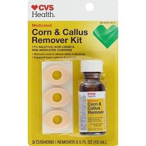 Rite Aid Foot Care Liquid Corn and Callus Remover Kit, 3 cushions