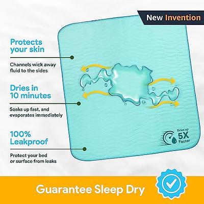 Reusable Quick Dry Washable Incontinence 34X36 Pads (3 pack)