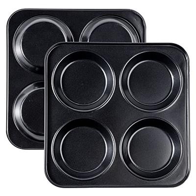 Bakerpan Silicone Muffin Top Pans Non Stick, Mini Tart Pans, Whoopie Pie  Pan, Cookie Molds, Egg Molds - 2 1/2 Inch - Set of 2