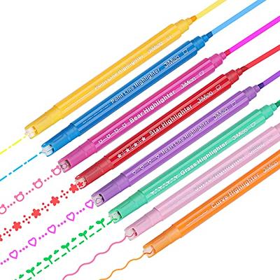 Curve Highlighter Pen Set Twelve Constellation Colored Curve Pens,12 Pcs  Dual Tip Markers Pens,Cool Pens for Teenage Kids Writing Journaling,  Drawing ,Art Office, School Supplies,Scrapbooking - Yahoo Shopping