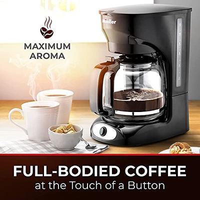 Mueller 12-Cup Drip Coffee Maker, Auto Keep Warm Function, Smart Anti-Drip  System, with Permanent Filter and Borosilicate Glass Carafe, Clear Water  Level Window Coffee Machine - Yahoo Shopping