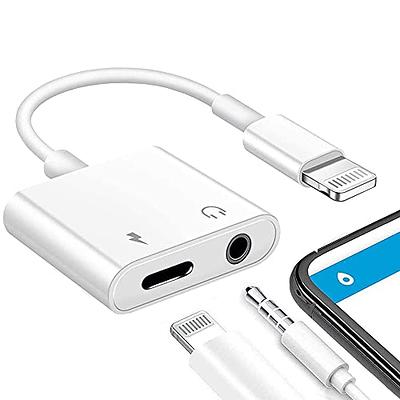 Aux Cord for iPhone, iSkey 2 in 1 3.5mm Aux Cable for Car with Charger Cord