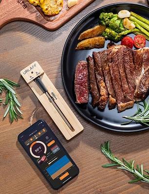 URLAFF Wireless Meat Thermometer, 360FT Bluetooth Food Thermometer