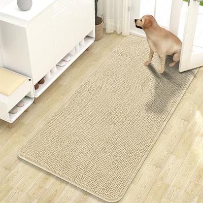 OLANLY Dog Door Mat for Muddy Paws, Absorbs Moisture and Dirt