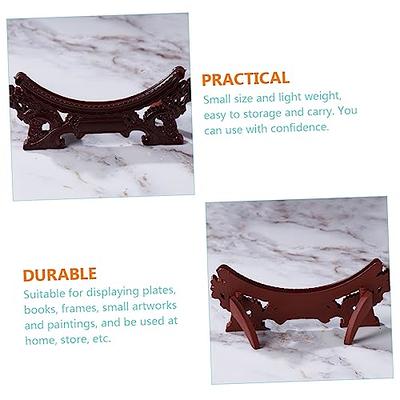 DECHOUS Decorative Rack Picture Frame Holder Stand Plate Holder Wood Easel  Stand Wood Plate Stand Plate Display Bracket Decorative Plate Holder Wooden  Easels Picture Display Bracket Wooden - Yahoo Shopping