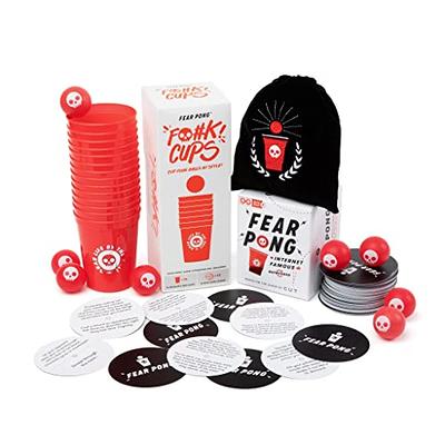 DRINK-A-PALOOZA Board Game: Fun Drinking Games for Couples Game Night | The  Drinking Board Game for Parties That Combines Beer Pong + Flip Cup + Kings