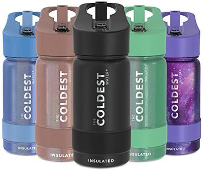 Coldest Sports Water Bottle with Straw Lid Vacuum Insulated